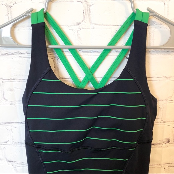 Lululemon navy Energy Slalom strip tank top - Picture 5 of 7